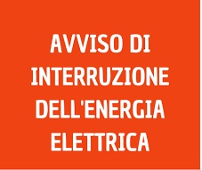 Avviso di interruzione energia elettrica